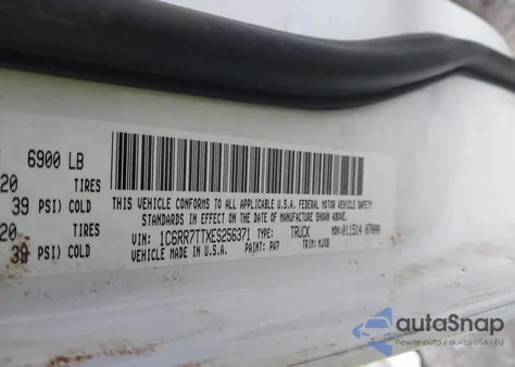 2014 Ram 1500 Big Horn из США, поврежденный, VIN 1C6RR7TTXES256371